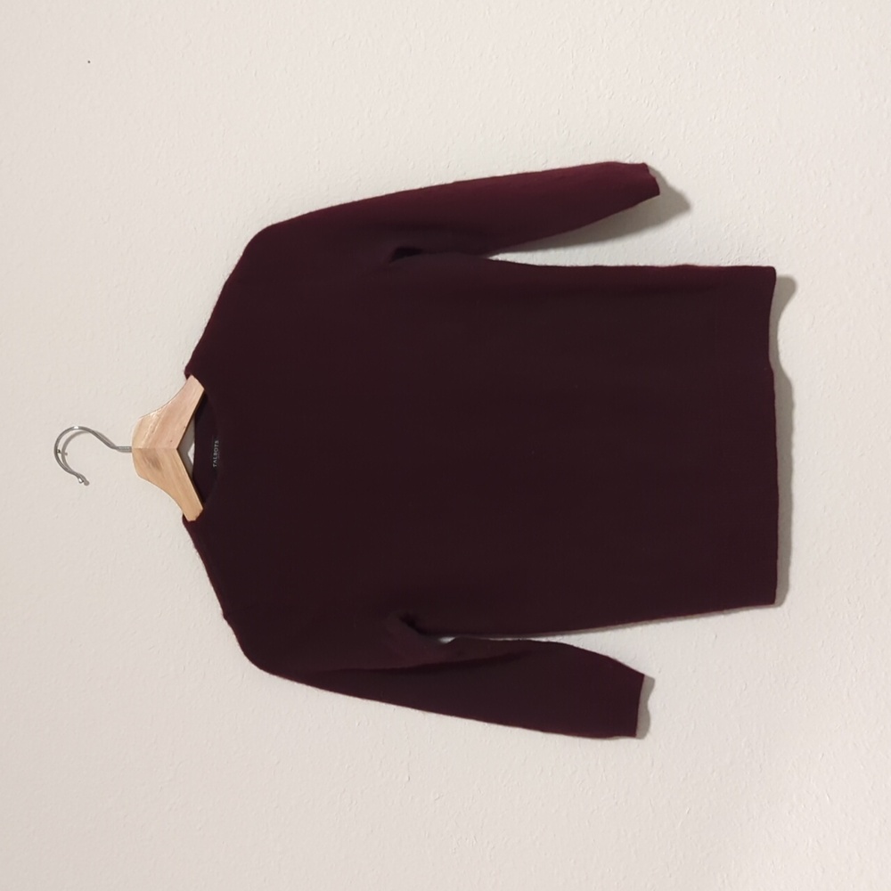 Dark Maroon Talbot's 100% Cashmere Sweater Women's Petite Small